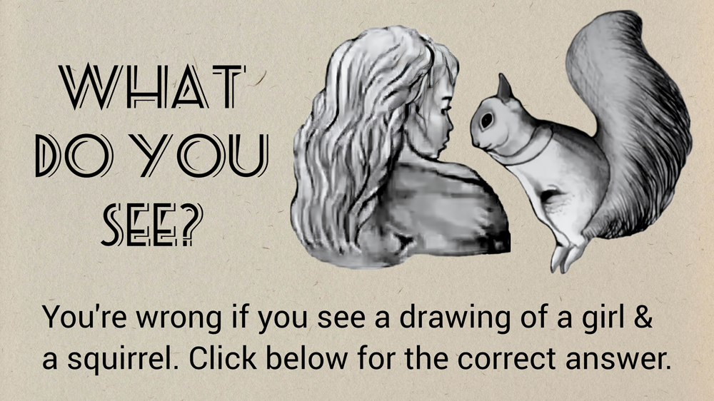 It’s Not a Girl & a Squirrel. Click Here For The Correct Answer